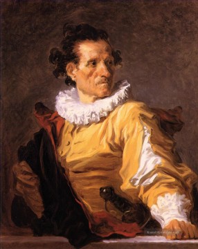 Jean Honoré Fragonard Werke - Porträt eines Mannes  der Krieger Jean Honore Fragonard genannt